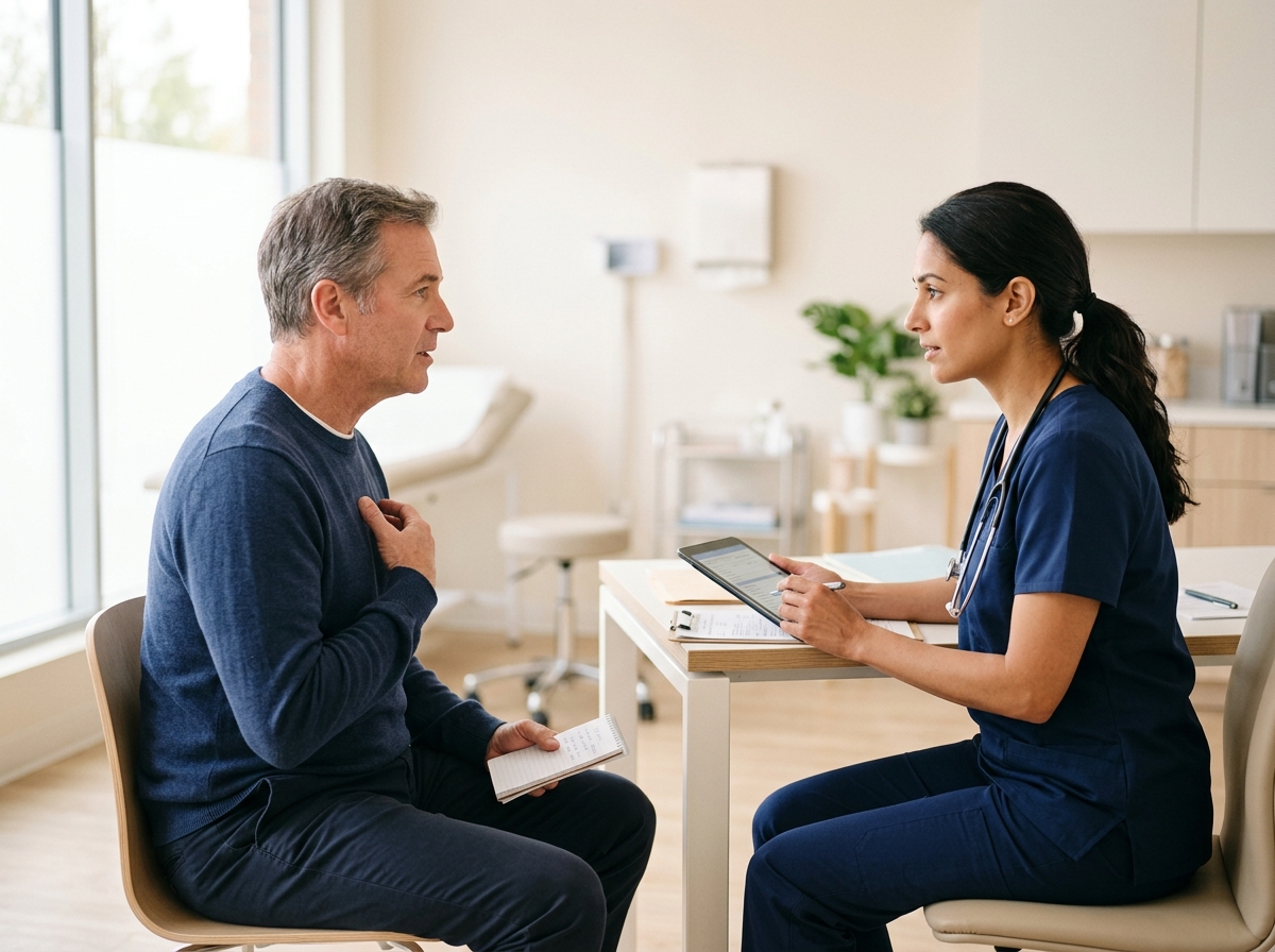 Doctor's Visit — Describe symptoms, ask about prescriptions, book appointments.